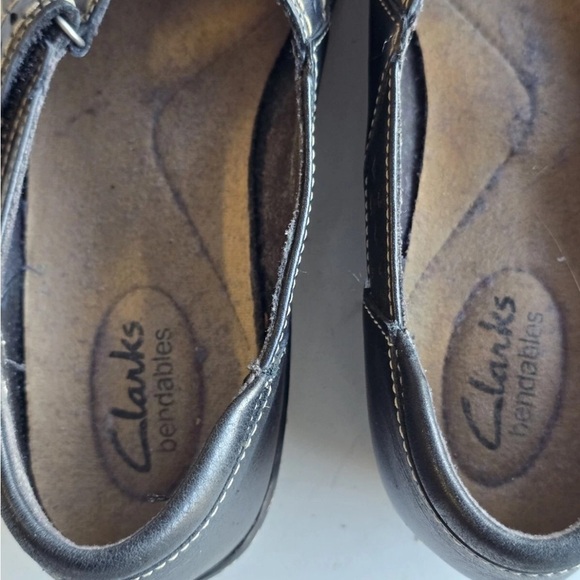 Clarks Collection Loafers 8M Women Black Leather Shoes Comfort Excellent - Picture 9 of 12